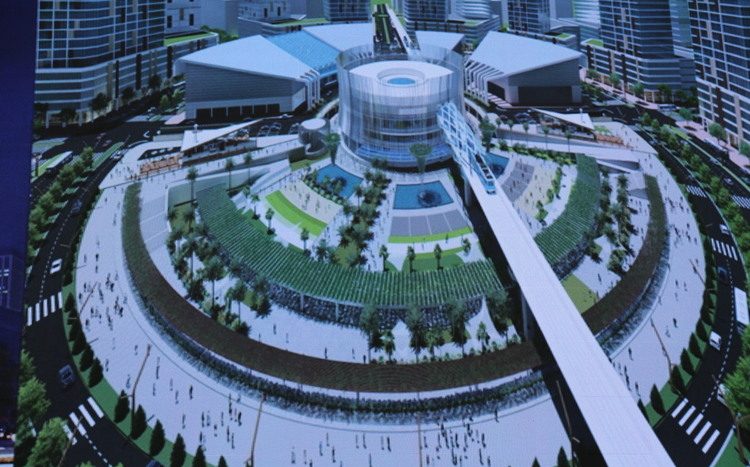 The A1 roundabout, spanning 7 hectares, is planned for the construction of a metro station that will connect to Suoi Tien.