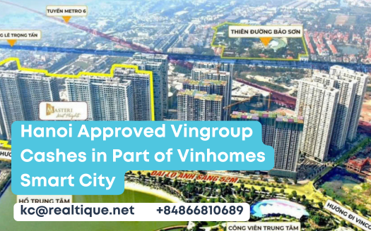 Hanoi Approved Vingroup Cashes in Part of Vinhomes Smart City