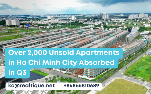 Over 2,000 Unsold Apartments in Ho Chi Minh City Absorbed in Q3