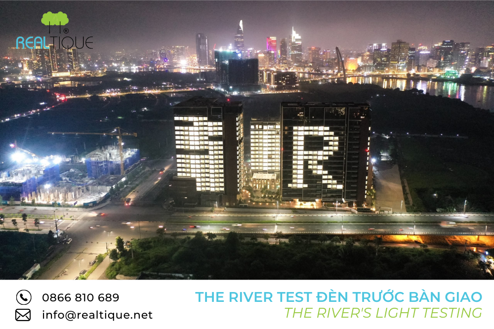 The River Thu Thiem project test lights before handing over