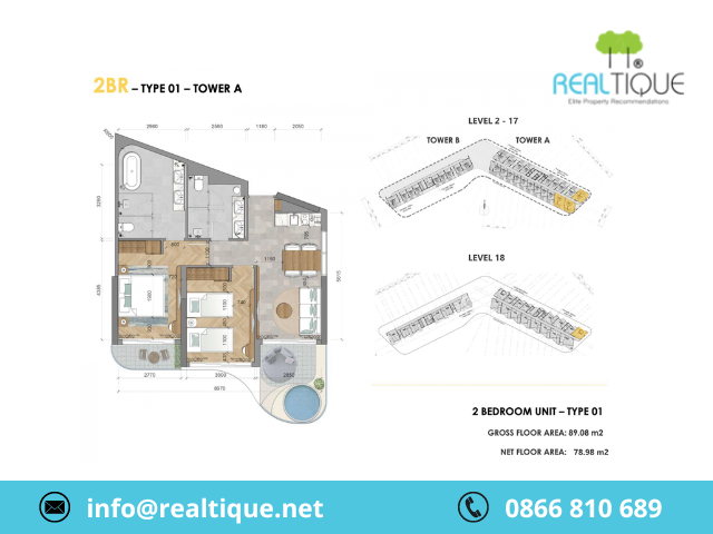 Layout 2BR - 01 tower A