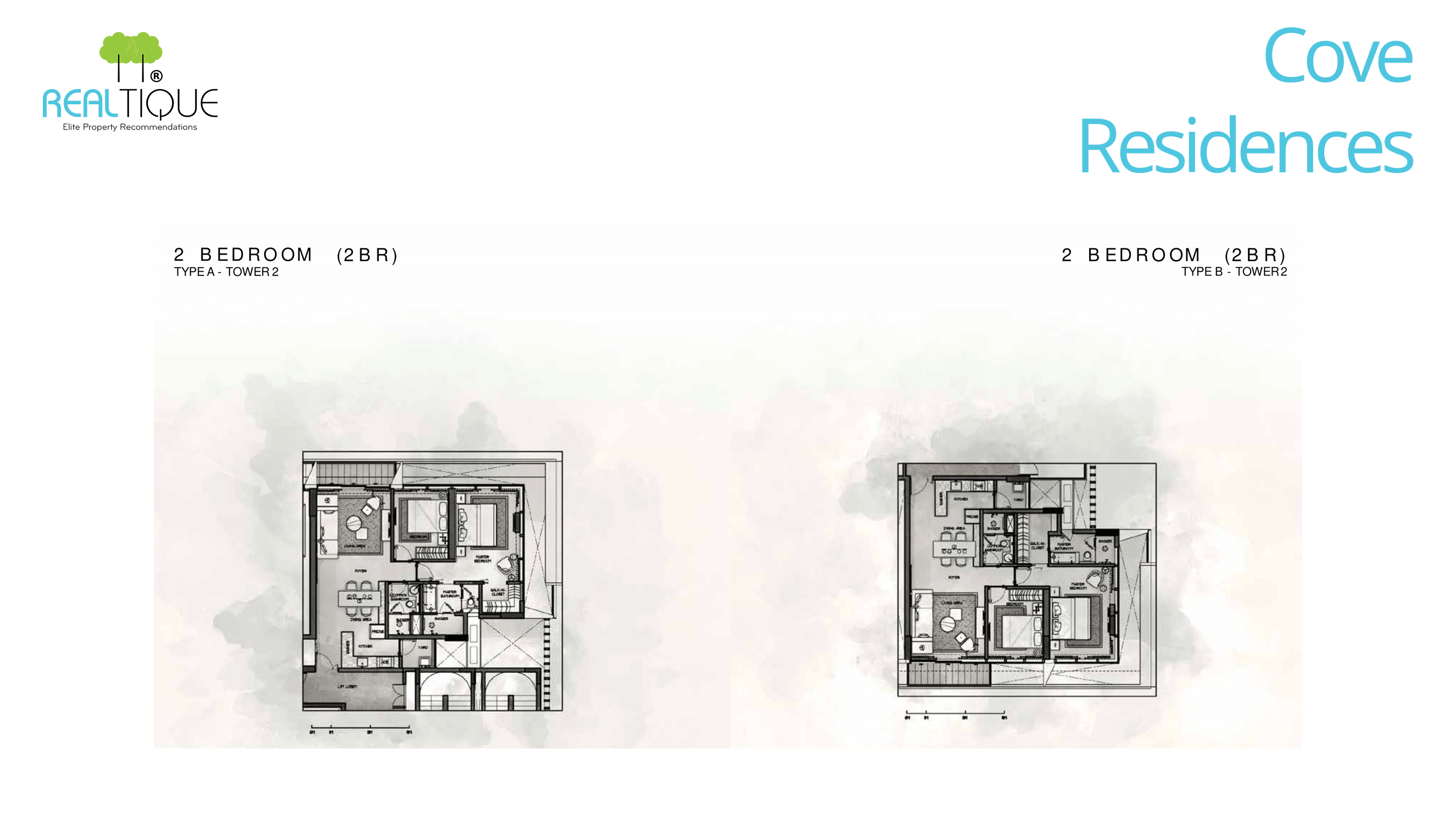 2 Bedroom Layout of Cove Residences (MU11)