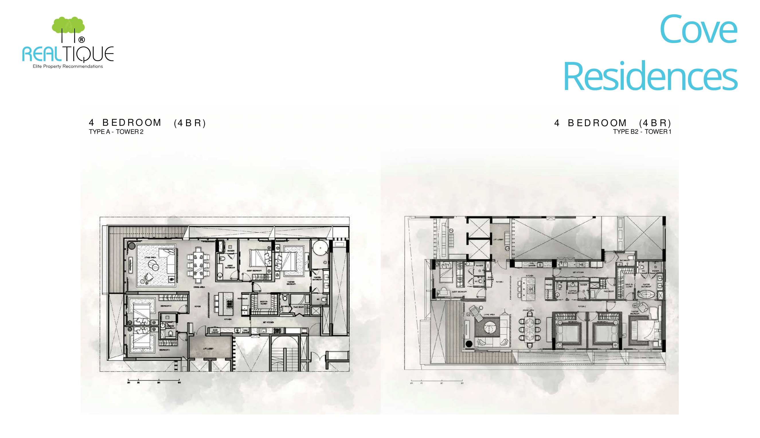 4 Bedroom Layout of Cove Residences (MU11)