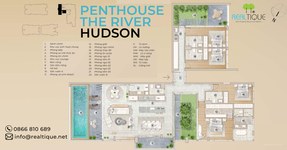 Penthouse The River Hudson Floor Plan