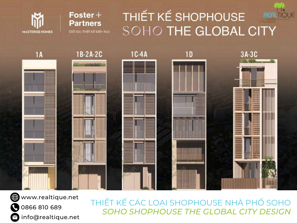 Shophouse front design of Soho subdivision